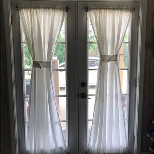French door curtains